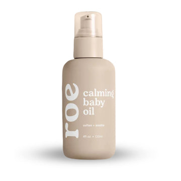 Roe Wellness Baby Oil Calming & Soothes Rough And Irritated Skin | All Natural Non-Greasy Hydrating Baby Oil | Moisturize Full B