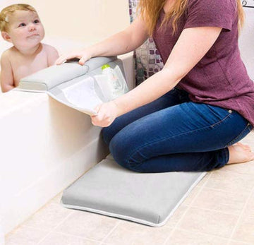 Mybabyly Bath Kneeling Pad And Elbow Rest - Bath Kneeler With Elbow Support - Ultra-Soft And Comfortable Memory Foam - 4 Functio
