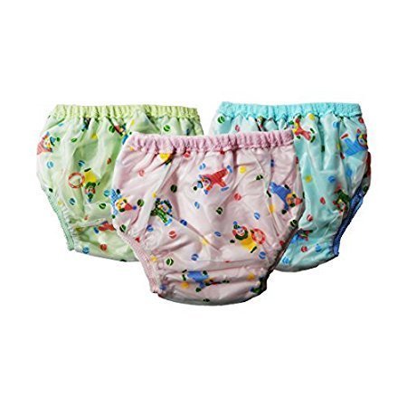 Chinmay Kids Unisex Baby Washable Diaper Pants In Polyester Pvc Joker Print Design For Child Newborn Baby Pack Of 3 (Small)