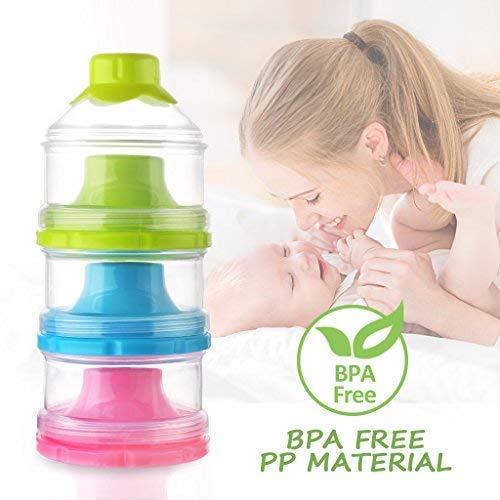 Accmor Baby Formula Dispenser, Non-Spill Stackable Formula Dispenser On The Go, Baby & Kids Snack Containers, Formula Container