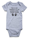 Funnycokid Baby Boys Girls Clothes Bodysuit Newborn Stuff Gender Neutral Announcement Romper This Is My Workin In The Garage Wit
