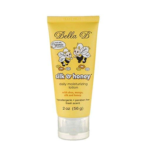 Bella B Bundle Baby Massage Oil 3.3 Oz & Silk & Honey Baby Lotion 2 Oz - Baby Oil Organic - Organic Baby Oil - Natural Baby Loti