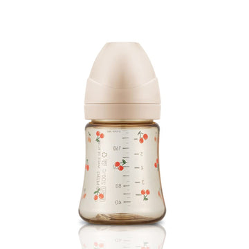 Grosmimi Ppsu Baby Bottle, Bpa Free (6Oz Cherry_Rose Gold)