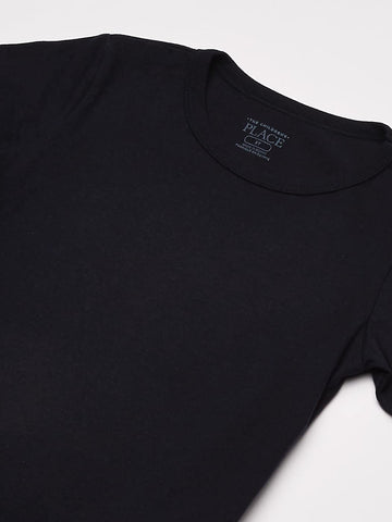 The Children'S Place Baby Boys And Toddler Short Sleeve Basic Layering T-Shirt T Shirt, New Navy, 2T Us