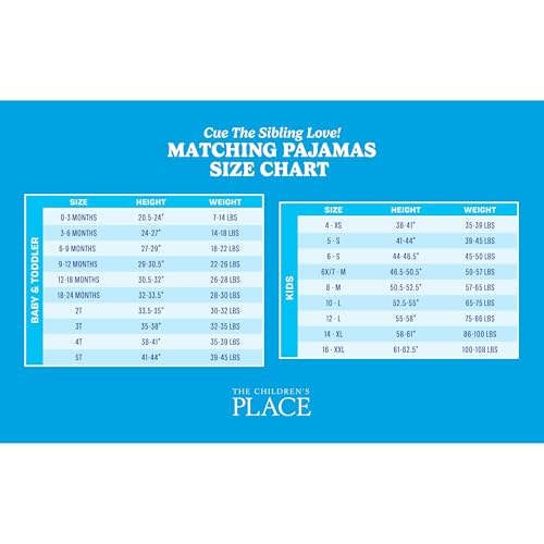 The Children'S Place Baby Toddler, Halloween Pajamas, Cotton, Pumpkin 2 Piece, 3-6 Months