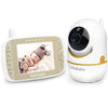 Hellobaby Baby Monitor With Remote Pan-Tilt-Zoom Camera And 3.2'' Lcd Screen, Infrared Night Vision, Temperature Display, Lullab