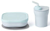 Miniware Sip & Snack Set With Snack Bowl, 1-2-3 Sip Drinking Cup, And Suction Foot For Baby Toddler - Promotes Self Feeding | Di
