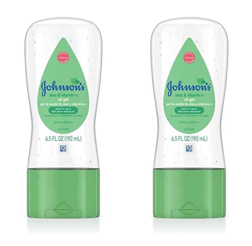 Johnsons Baby Oil Gel Aloe And Vitamin-E 6.5 Ounce (192Ml) (Pack Of 2)