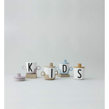 Design Letters Sippy Cup Lids For Melamine Cups Designed In Denmark | Durable Drink Lid For Babies, Toddlers & Kids | Bpa & Bps