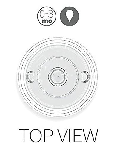 Comotomo 2 Pack Silicone Replacement Nipple, Slow Flow Clear, 0-3 Months