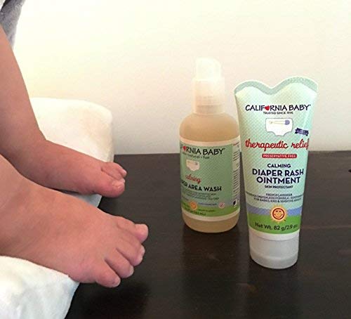 California Baby Calming Diaper Rash Cream | Zinc Oxide Ointment | 100% Bio-Based | Calming Lavender Scent | Hypoallergenic | Soo