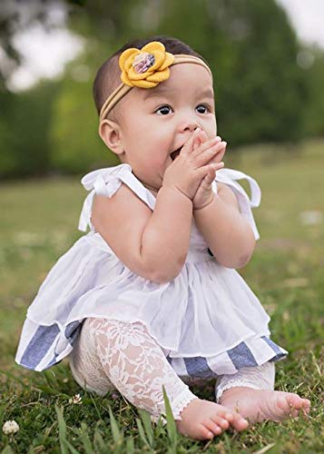 Baby Emporio-Baby & Toddler Girl Lace Leggings-Satin Bows-Gift Bag-12-24M Cream