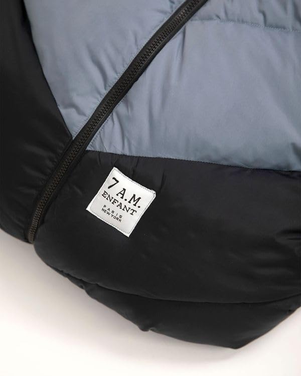 7Am Infant Car Seat Cover - Winter Puffy Cover With Center Zipper For Baby Boys & Girls, Lightweight, Windproof & Water-Repllent