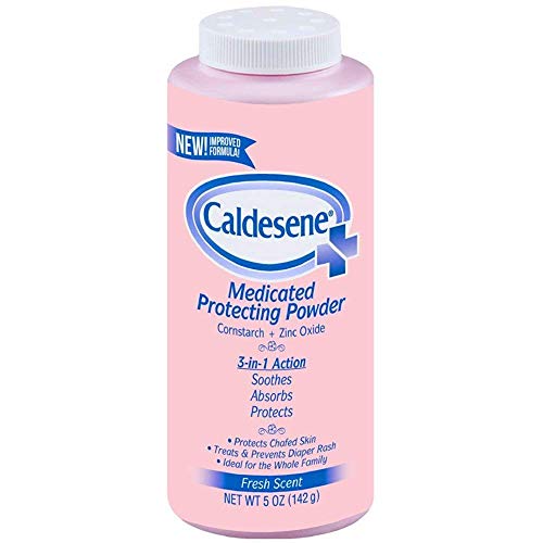 Caldesene Medicated Protecting Powder | 5 Ounce | With Zinc Oxide & Cornstarch | Helps Protect Irritated, Chafed Skin | Ideal Fo