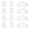 12Pcs M5 Breast Pump Replacement Parts, 8Pcs Silicone Duckbill Valve & 4Pcs Silicone Diaphragm Compatible With Momcozy M5 Wearab