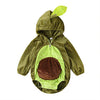 Merqwadd Unisex Toddler Baby Halloween Avocado Costume Cute Velvet Costumes Outfits (6-9 Months,Avocado Hoodie Romper)