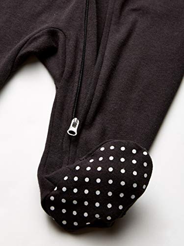 Nike Baby Sportswear Graphic Footed Coverall, Black/Rush Pink, 3M