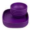 Re-Play Made In Usa Recycled Products - Set Of 4-9' Heavy Duty Environmentally Friendly Dining Plates And 20 Oz. Bowls, Great F