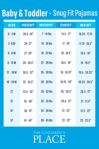 The Children'S Place Baby Toddler, Halloween Pajamas, Cotton, Pumpkin 2 Piece, 9-12 Months