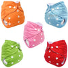 MomS Pride Reusable Washable Baby Cloth Pocket Diapers Without Inserts (Multicolor 1)