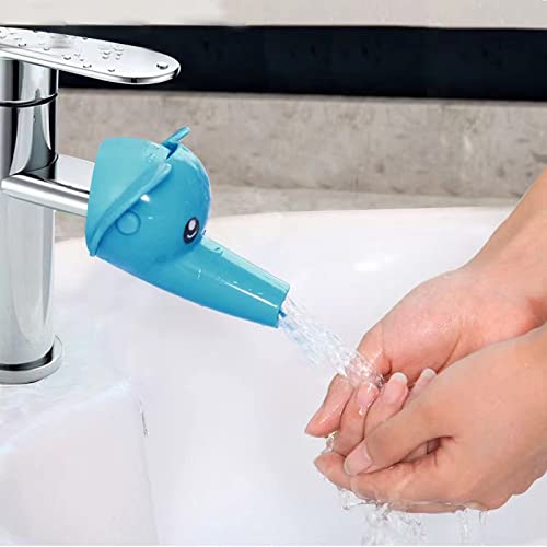 Faucet Extender For Kids, Evsofmlf 3Pcs Faucet Cover Cartoon Faucet Extender Sink Hand Extender Washing For Children, Toddler, B