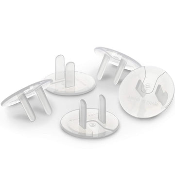 Permaplug Safety Outlet Plug Covers 24-Pack, Clear - Childproof, Tamper-Resistant Plug Protectors And Outlet Covers For Baby Saf