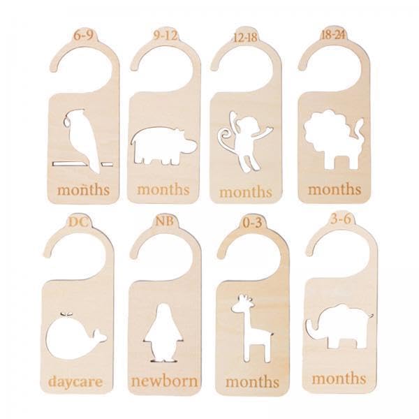 UJEAVETTE 4x8 Pieces Baby Closet Dividers Easily Organize for Wardrobe Closet Clothes