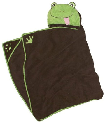 Frenchie Mini Couture Hooded Toddler Towel Frog One Of A Kind Extra Large 30'X54'Toddler/Child Animal Character Towel With Paw