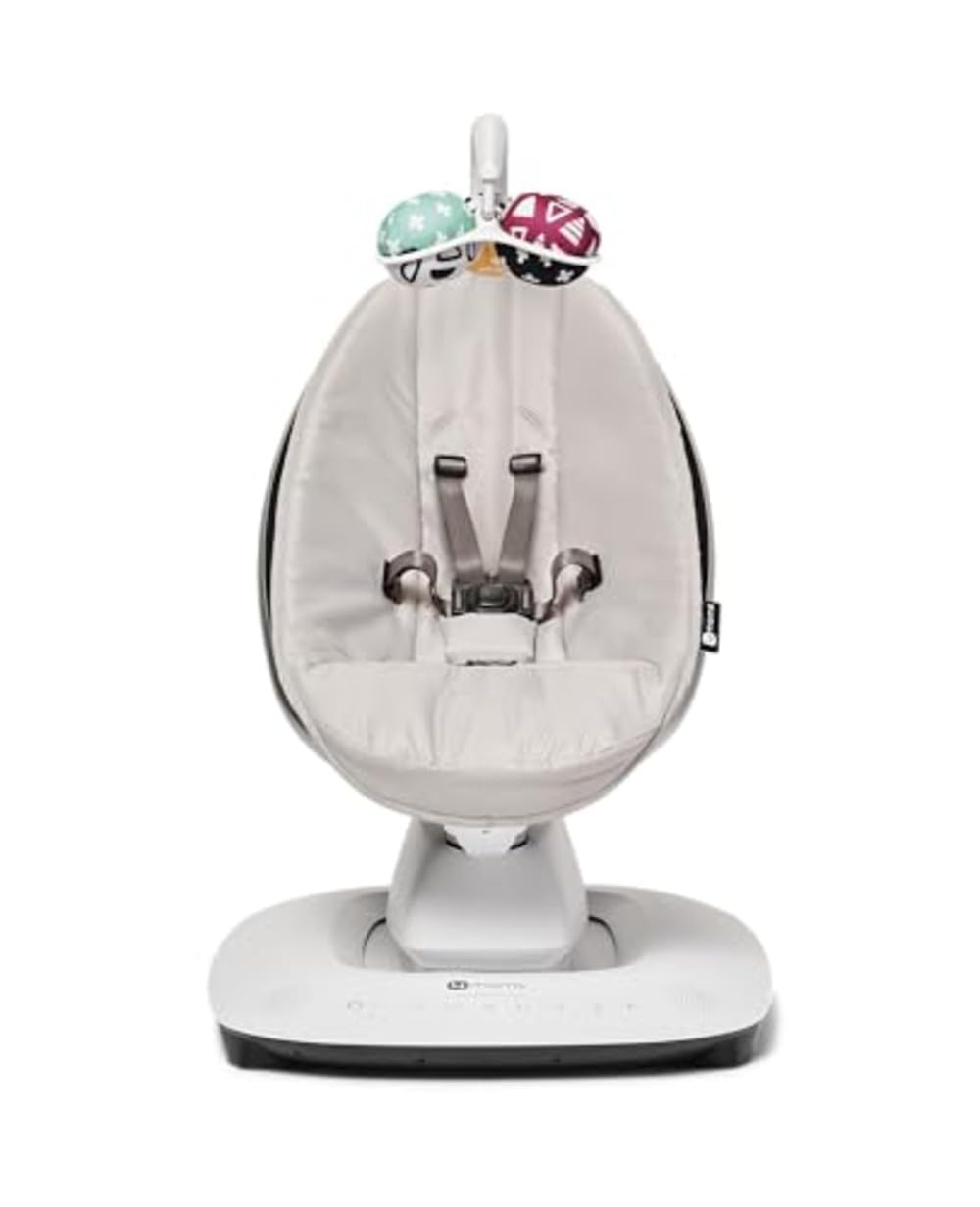4Moms Mamaroo Multi-Motion Baby Swing, Bluetooth Enabled With 5 Unique Motions, Grey
