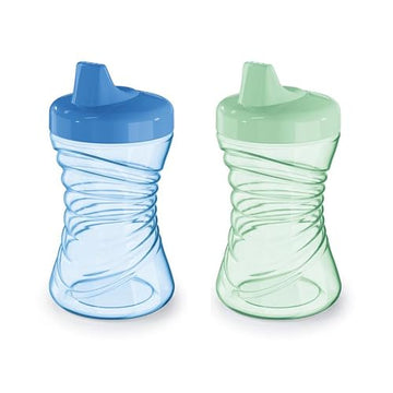 Gerber Graduates Fun Grips Hard Spout Sippy Cup (Colors May Vary), 10-Ounce, 2 Cups