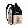Artsadd Custom Photo Diaper Bag For Mom, Personalized Picture Backpack With Stroller Straps Large Travel Shoulder Bag Nappy Bag