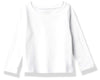 The Children'S Place Baby Girls And Toddler Long Sleeve Basic Layering T-Shirt T Shirt, White 2 Pack, 4T Us
