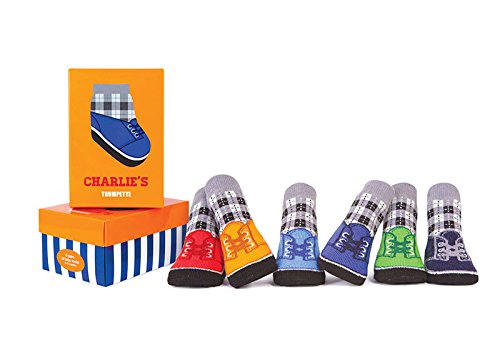 Trumpette Baby-Boys Newborn Charlie'S 6 Pack Socks, Assorted, 0-12 Months