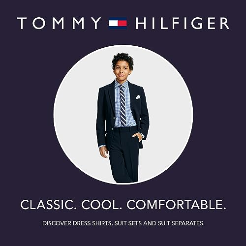 Tommy Hilfiger Boys' 3-Piece Sweater Set, Matching Button-Down Shirt, Sweater & Pants, Oatmeal Plaid, 0-3 Months