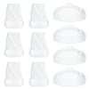 10Pcs M5 Breast Pump Replacement Parts, 6Pcs Silicone Duckbill Valve & 4Pcs Silicone Diaphragm Compatible With Momcozy M5 Wearab