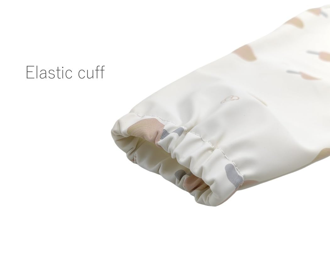 Gzmm Waterproof Baby Bibs,Infant Toddler Long Sleeve Feeding Bib With Food Catcher,Easy Clean & Washable(Mushroom)