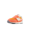 New Balance Baby 574 V1 70S Racing New-B Hook & Loop Sneaker, Gulf Red/White, 3.5 Us Unisex Infant