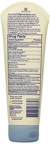 Aveeno Baby Daily Moisture Lotion, Fragrance Free, 8-Ounce Tubes (Pack Of 6)