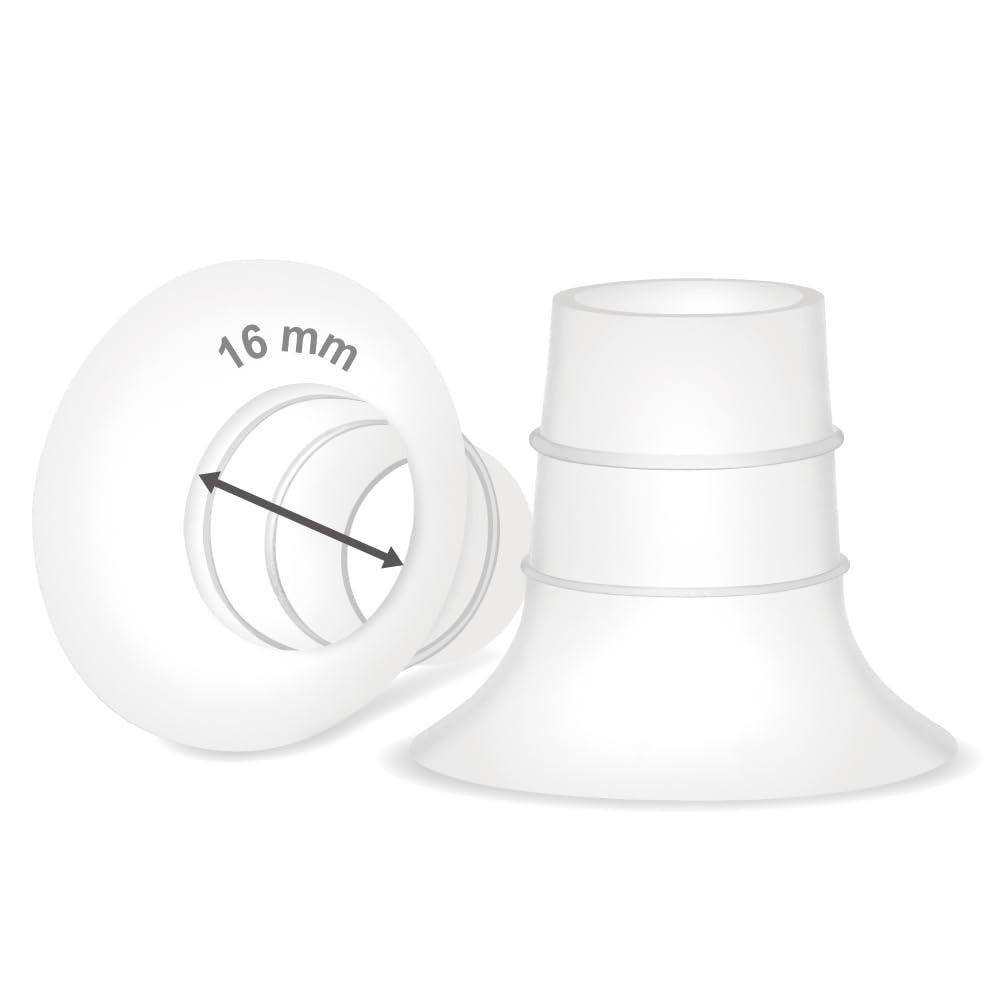 Maymom 16 mm Flange Insert Compatible with Elvie Single/Double Electric, Elvie Stride Cup (24mm), Compatible with Medela Persona