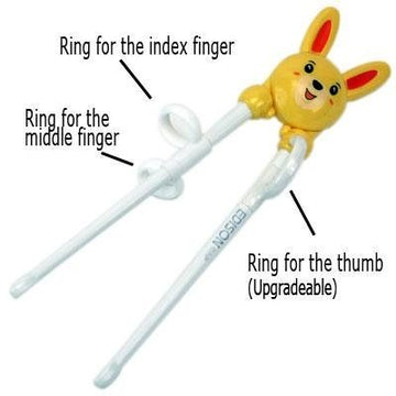 Edison Training Chopsticks For Right Handed Children Rabbit, Blue