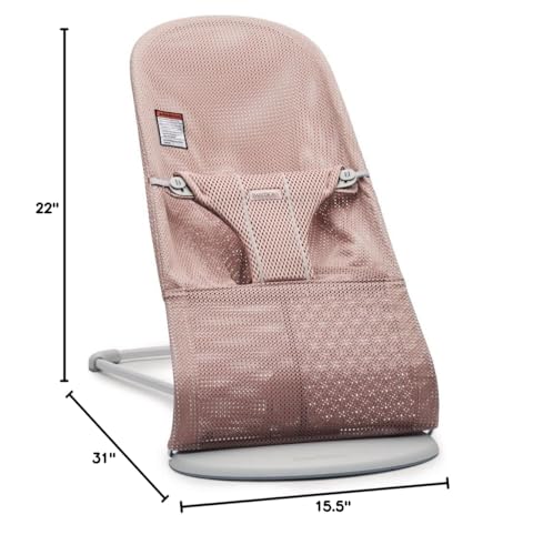 Babybjrn Bouncer Bliss, Mesh, Dusty Pink