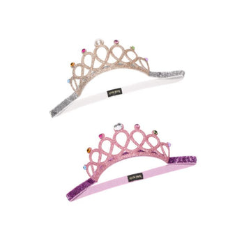 Hllmx 2 Pcs Baby Girl Super Elastic Headband Birthday Crown Headband Princess Headpiece Children Hair Accessories For Birthday P