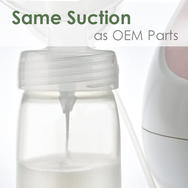 Maymom Wide Neck Pump Part Compatible With Spectra S1/S2 Pumps; Incl Wide Mouth Flange; Not Original Spectra Flange; Replaces Sp