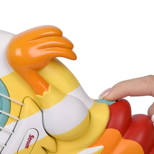 Acorn Avenue Musical Chicken Guitar - Toddler Percussion Instruments Toy for Kids, Baby & Preschool Educational Musical Toys for