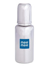 Mee Mee Baby Steel Feeding Bottle 120Ml | Baby Milk Bottle With Advanced Anti Colic Valve, Bpa Free, Soft Silicone Teat, Slim Ne