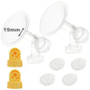 Nenesupply Pump Parts With 19Mm Flanges Compatible With Medela Breastpump Incl. Flange Breastshield Valve Membrane For Pump In S