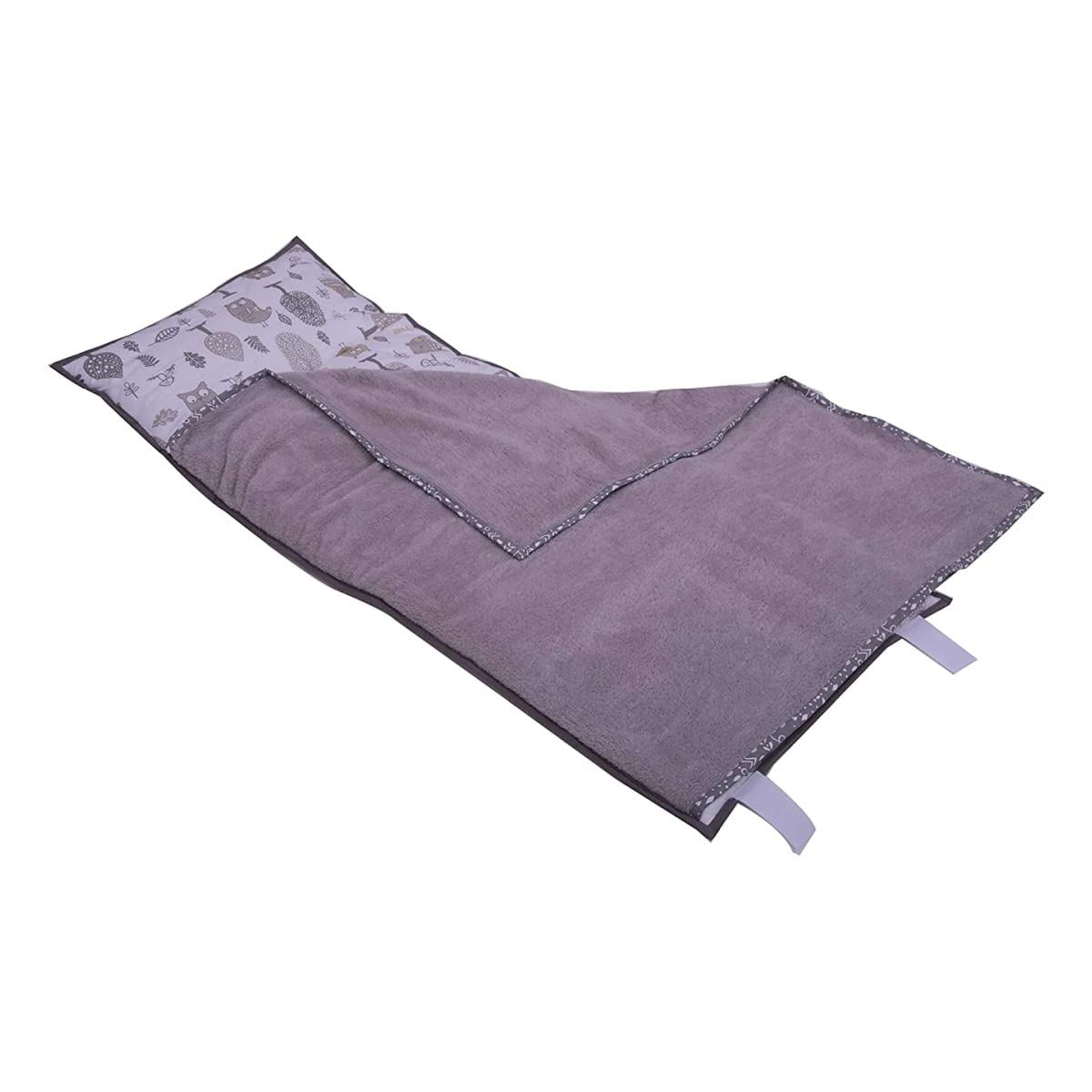 Bacati Unisex Cotton, Collapsable Hamper, Grey/Beige