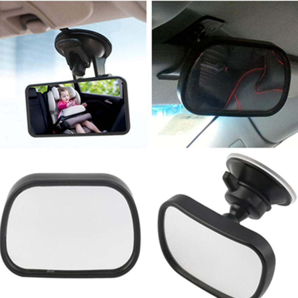 Aisibo Baby Car Mirror, Monitor Infant Child Mirror For Rear Facing Car Seat With Wide Clear View - Safety Shatterproof Rearview