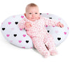 Nursing Pillow, Breast Feeding Pillows For Mom, Rose Red Hearts Soft Cover With Breathable Filling, Feeding Support Pillow For 0