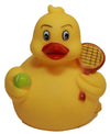 Rubber Ducks Tennis, Waddlers Brand Rubber Duckies That Races Upright, Sports Tennis Themed Bathtub Toy Birthday Baby Shower Mot